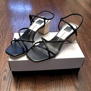 DOLCE VITA black leather sandals
